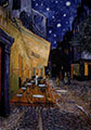 Tela Vincent Van Gogh, Terraza de café de noche