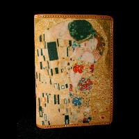 Portafoglio Dainetto e cuoio Klimt