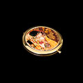 Miroir de poche Gustav Klimt, Le baiser (sombre) (détail n°2)