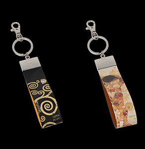 Duo Portachiavi Klimt : Il bacio, L'albero della vita