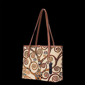 Gustav Klimt Handbag : The tree of life (upholstery fabrics)