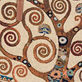 Gustav Klimt handbag : The tree of life (detail n°6)