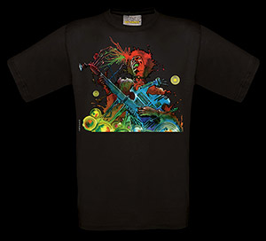 T-shirt Philippe Druillet : Hendrix (negro)