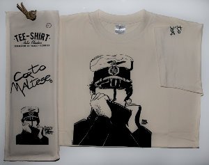 Hugo Pratt T-shirt : Le Marin Ecru, Short sleeves