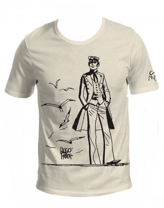 T-shirt Corto Maltese de Hugo Pratt : 40 ans ! (Ecru)