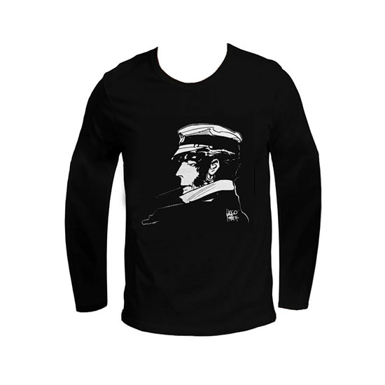 Corto Maltese T-shirt of Hugo Pratt : Cigarette (Long sleeves)