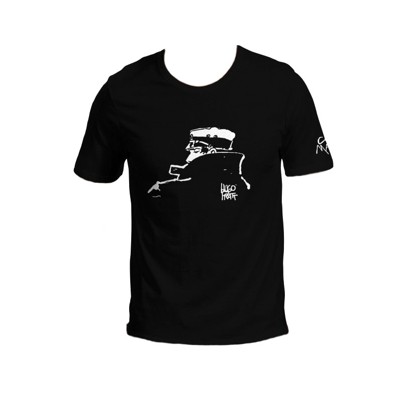 Hugo Pratt T-shirt : Nocturnal, color : Black