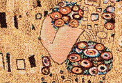 Tapisserie, tenture Gustav Klimt, Le baiser, 1905 (détail 2)