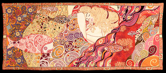 Gustav Klimt tapestry or plaid, Danae, 1908