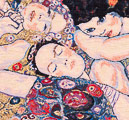 Tapisserie, tenture Gustav Klimt, La jeune fille, 1912 (détail 1)