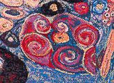 Tapisserie, tenture Gustav Klimt, La jeune fille, 1912 (détail 2)