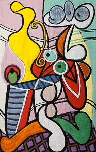 Tapicería o Manta Pablo Picasso : Gran bodegón sobre un velador