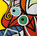 Tappezzeria o plaid Picasso, Natura morta su un tavolino rotondo (dettaglio 1)