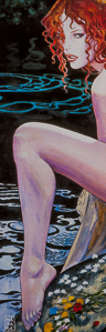 Milo Manara print on canvas, Millais