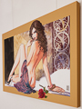 Milo Manara canvas Art print, Seduction 100 x 70 cm