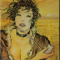 Milo Manara canvas Art print, Sun Molly