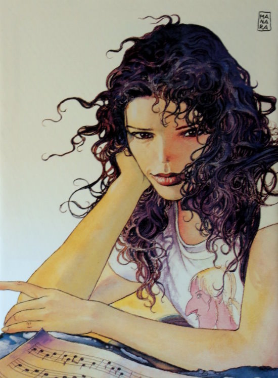 Milo Manara canvas Art print, Zanardi