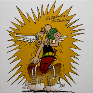 Asterix canvas print, Glouglou